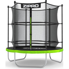 Батут Zipro Jump Pro с внутренней сеткой 6 футов 183 см черно-зеленый