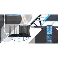 Батут THUNDER OUTSIDE PHENOM з зовнішньою сіткою 8 х 12 футів чорно-блакитний