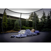 Батут THUNDER INSIDE ULTRA з внутрішньою сіткою 6 футів 185 см чорно-блакитний