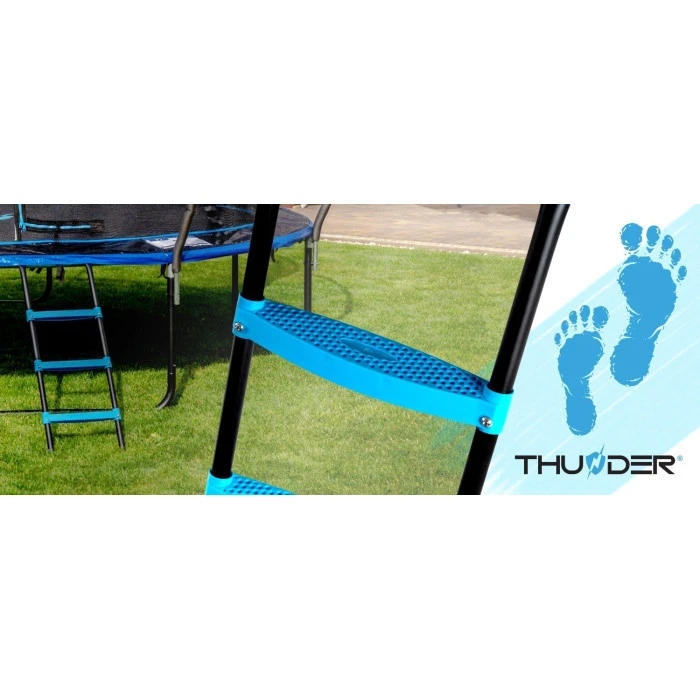 Батут THUNDER INSIDE ULTRA с внутренней сеткой 6 футов 185 см черно-голубой