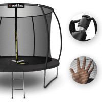 Батут OUTTEC Pumpkin с внутренней сеткой 12 футов 366 см черный