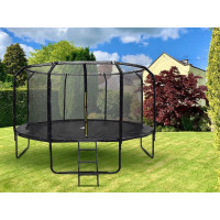 Батут SkyFlyer TR0036 з внутрішньою сіткою 14 футів 426 см чорний