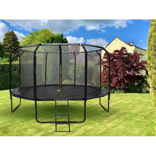 Батут SkyFlyer TR0036 с внутренней сеткой 14 футов 426 см черный