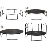 Батут SkyFlyer TR0036 з внутрішньою сіткою 14 футів 426 см чорний