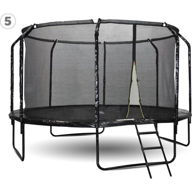 Батут SkyFlyer TR0036 с внутренней сеткой 14 футов 426 см черный