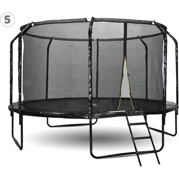 Батут SkyFlyer TR0036 с внутренней сеткой 14 футов 426 см черный