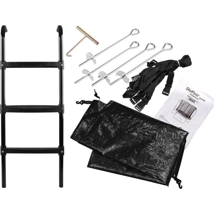 Батут SkyFlyer TR0036 с внутренней сеткой 14 футов 426 см черный