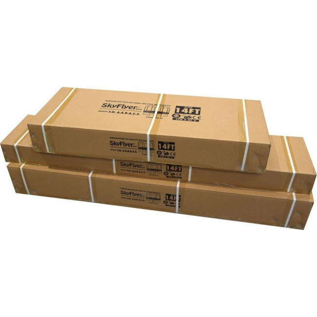 Батут SkyFlyer TR0036 с внутренней сеткой 14 футов 426 см черный