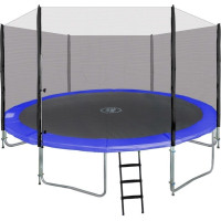Батут SkyRamiz с наружной сеткой 12 футов 366 см черно-синий