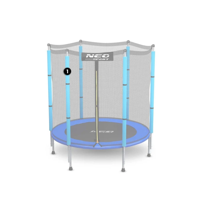Запасна планка захисної сітки для батутів 4.5 футів Neo-Sport блакитна