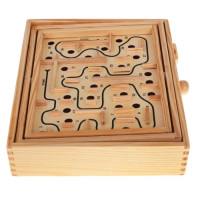 Аркадная игра "Деревянный лабиринт" Ramiz ZDR.MG094, 29,5 х 25 х 6 см