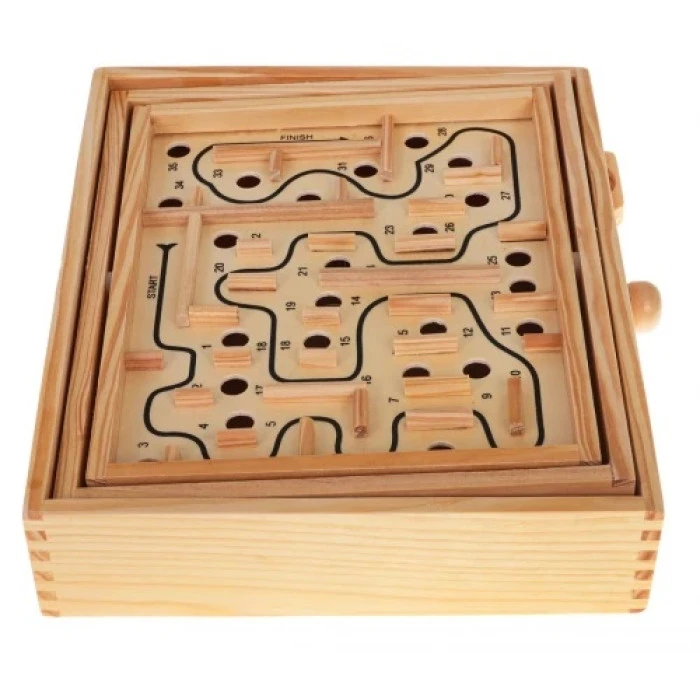Аркадна гра "Дерев'яний лабіринт" Ramiz ZDR.MG094, 29,5 х 25 х 6 см