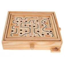 Аркадная игра "Деревянный лабиринт" Ramiz ZDR.MG094, 29,5 х 25 х 6 см