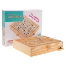 Аркадная игра "Деревянный лабиринт" Ramiz ZDR.MG094, 29,5 х 25 х 6 см