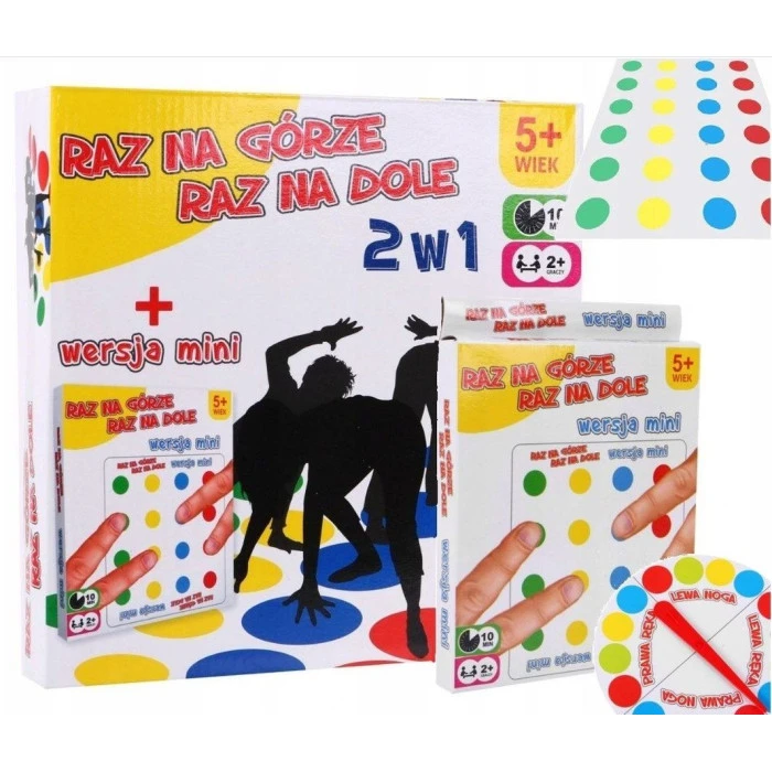 Аркадна гра "Твістер" Once Up Once Down 2в1 Ramiz, 138 х 168 см