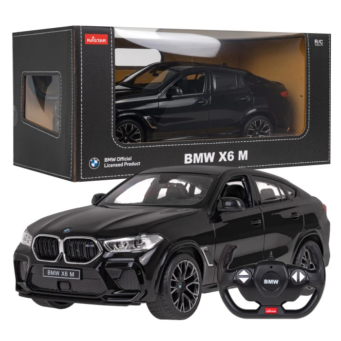 BMW X6 M black RASTAR модель 1:14 Авто на дистанционном управлении + пульт 2,4 ГГц