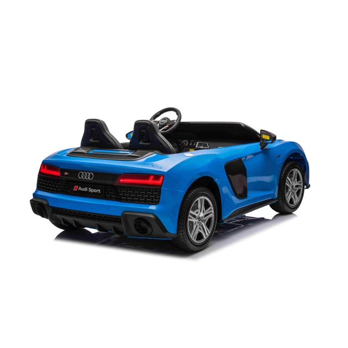 Детская аккумуляторная машинка Audi Spyder R8 LIFT Синяя