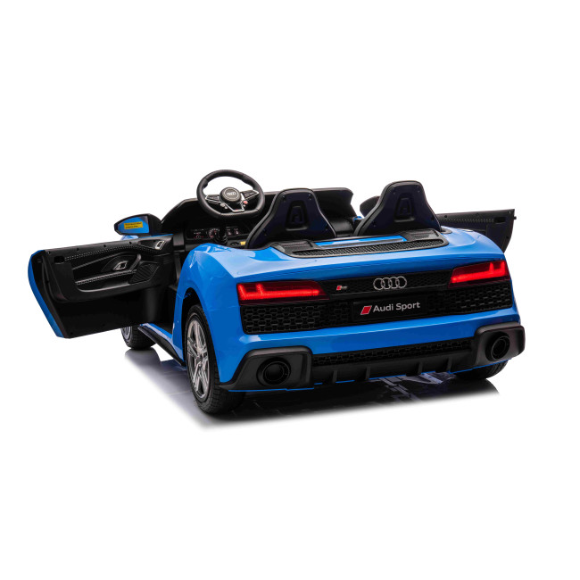 Детская аккумуляторная машинка Audi Spyder R8 LIFT Синяя
