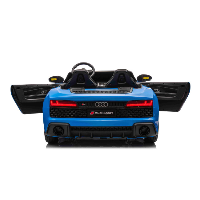 Детская аккумуляторная машинка Audi Spyder R8 LIFT Синяя