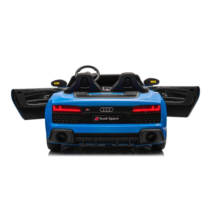 Детская аккумуляторная машинка Audi Spyder R8 LIFT Синяя