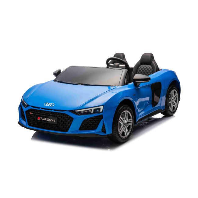 Детская аккумуляторная машинка Audi Spyder R8 LIFT Синяя