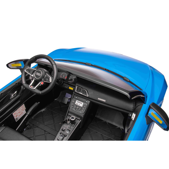 Детская аккумуляторная машинка Audi Spyder R8 LIFT Синяя