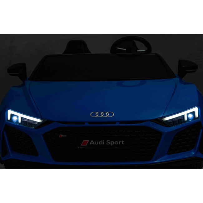 Детская аккумуляторная машинка Audi Spyder R8 LIFT Синяя