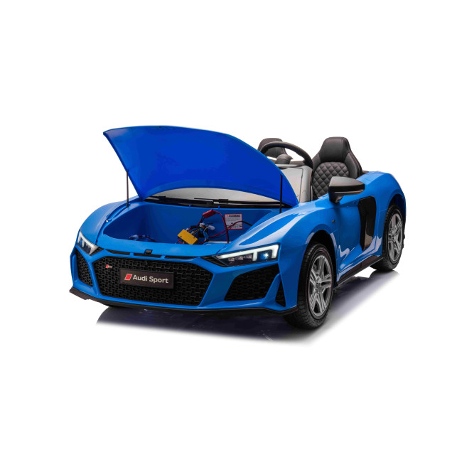 Детская аккумуляторная машинка Audi Spyder R8 LIFT Синяя