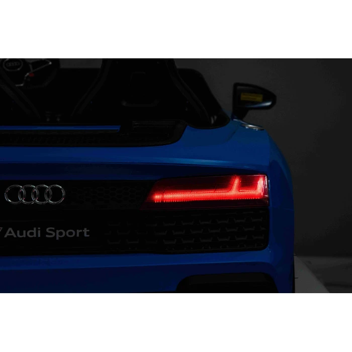 Детская аккумуляторная машинка Audi Spyder R8 LIFT Синяя