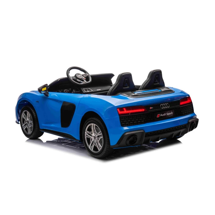 Детская аккумуляторная машинка Audi Spyder R8 LIFT Синяя