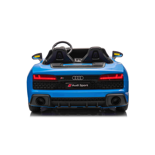 Детская аккумуляторная машинка Audi Spyder R8 LIFT Синяя
