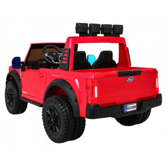 Детская аккумуляторная машинка Ford Super Duty Красная