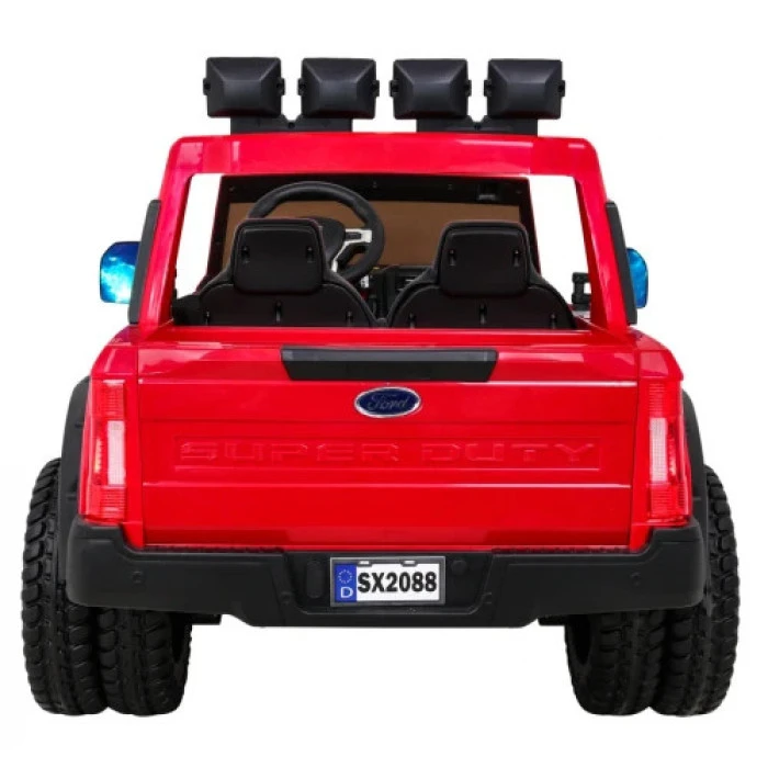 Детская аккумуляторная машинка Ford Super Duty Красная