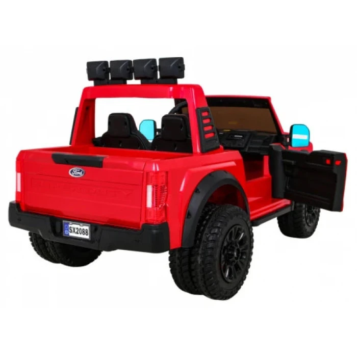 Детская аккумуляторная машинка Ford Super Duty Красная