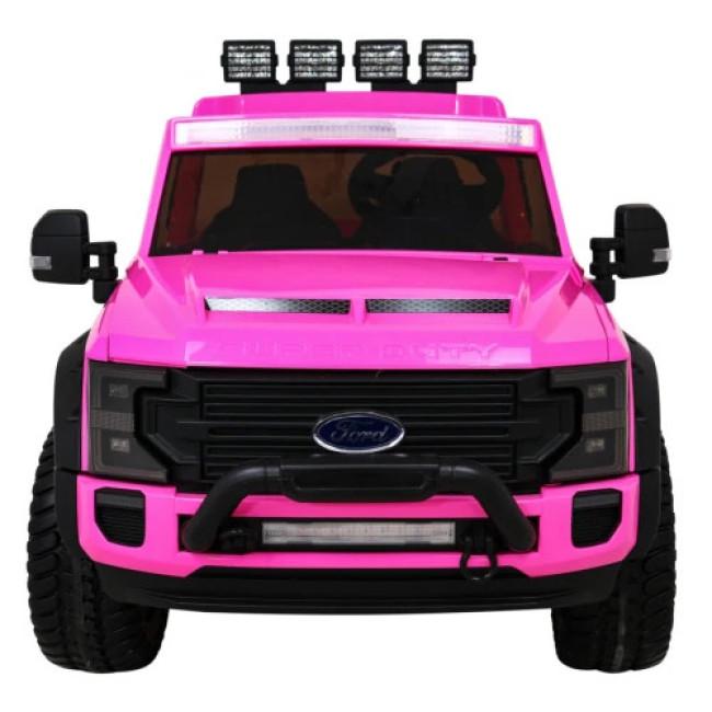 Детская аккумуляторная машинка Ford Super Duty Розовая
