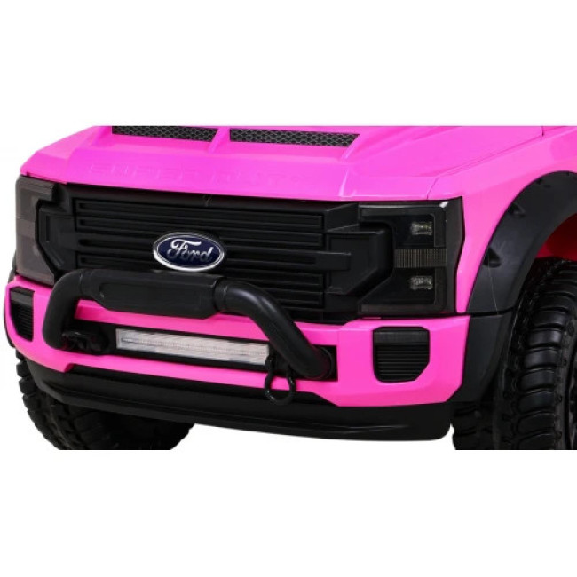 Детская аккумуляторная машинка Ford Super Duty Розовая