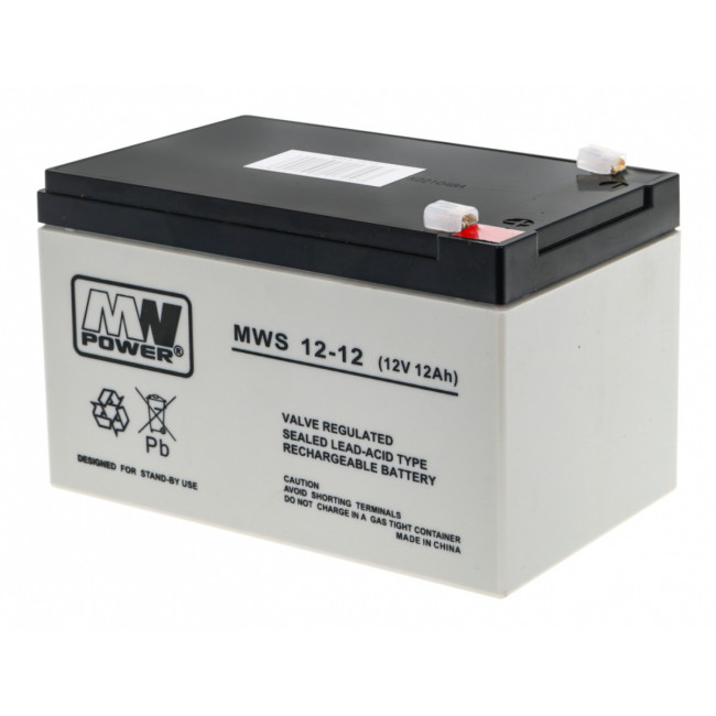 Гелевый аккумулятор 12V/12Ah для детских электромобилей