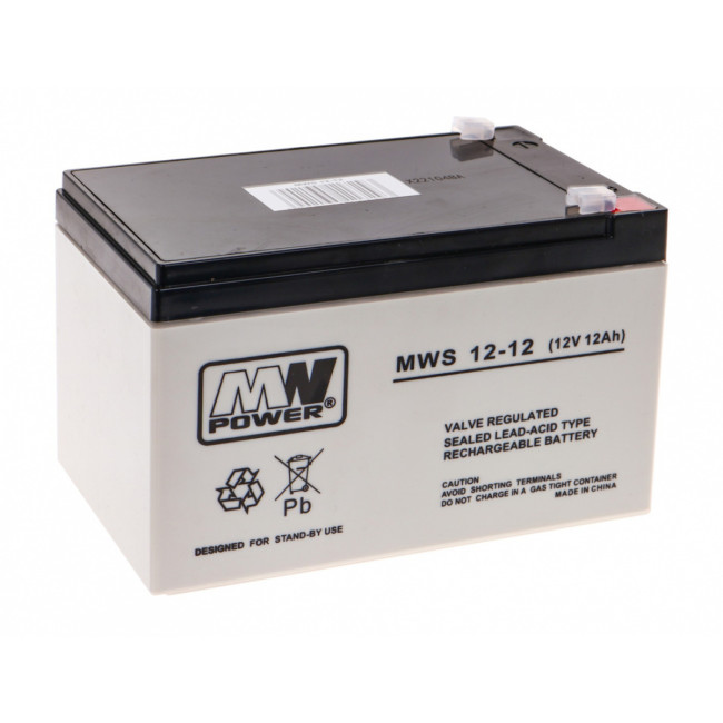 Гелевый аккумулятор 12V/12Ah для детских электромобилей