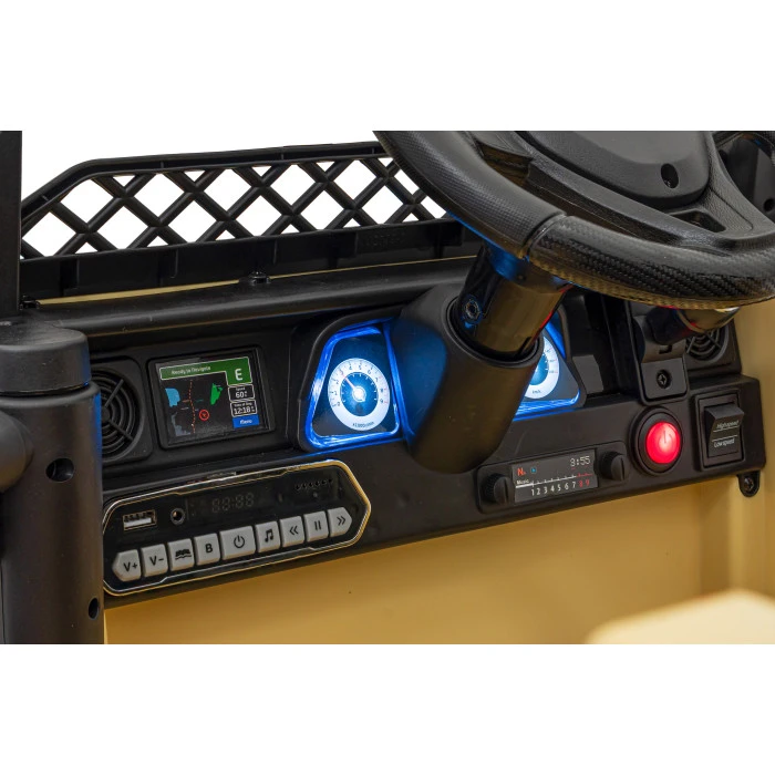 Toyota FJ Cruiser для дітей бежевий + пульт дистанційного керування + повний привід + LED аудіо + EVA + Free Start