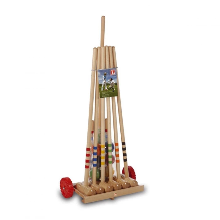 Набор для крокета LONDERO с деревянной тележкой на 6 человек