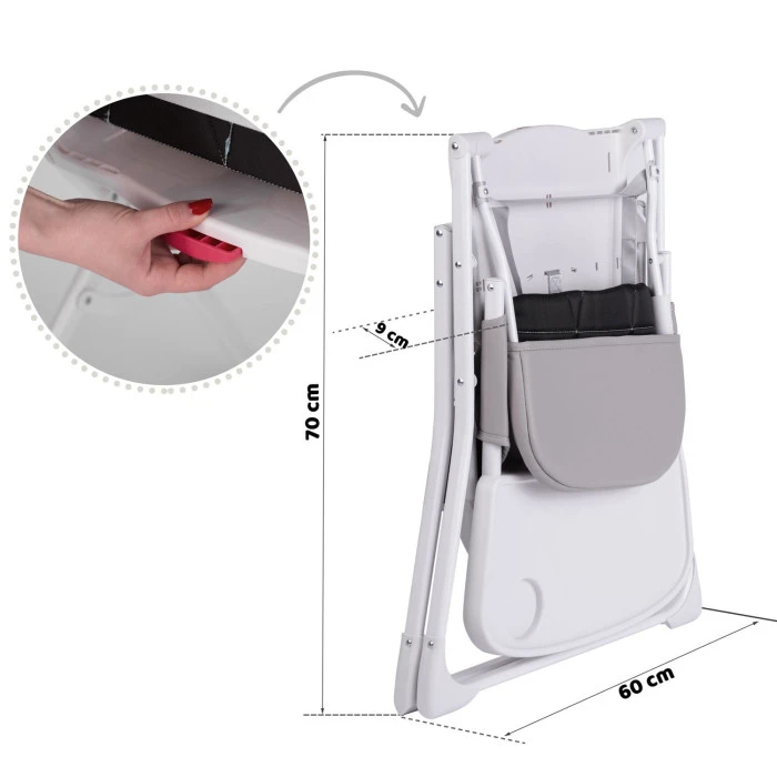 Стульчик для кормления Ricokids Nuco белый