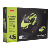 Lamborghini Sian зеленый RASTAR модель 1:18 Автомобиль на ДУ + пульт 2,4 ГГц + Обвес 72 шт. + Двери багажника открываются