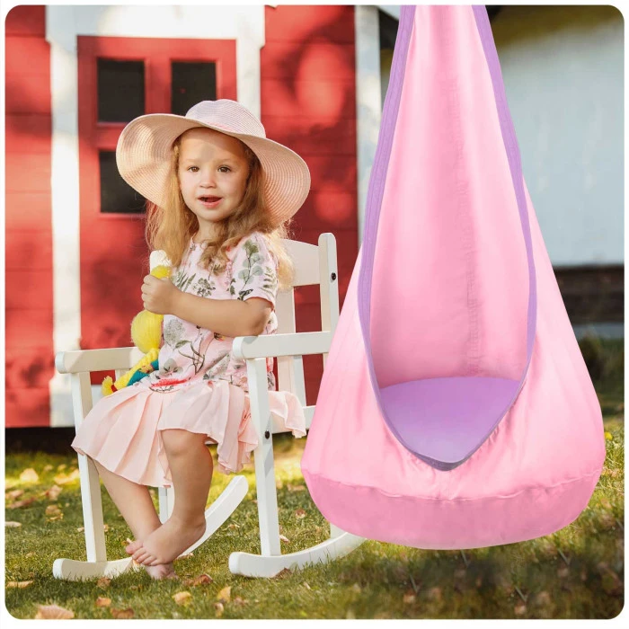 Крісло-кокон підвісне Neo-Sport, світло-рожеве
