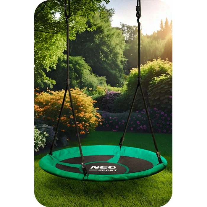 Гойдалка Neo-Sport Swingo Гніздо Лелеки 120 см, зелена