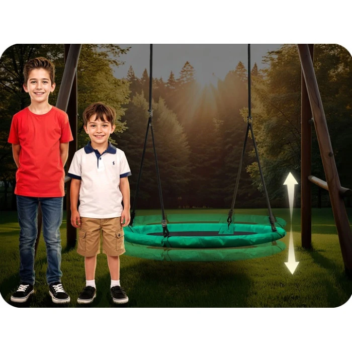 Гойдалка Neo-Sport Swingo Гніздо Лелеки 120 см, зелена