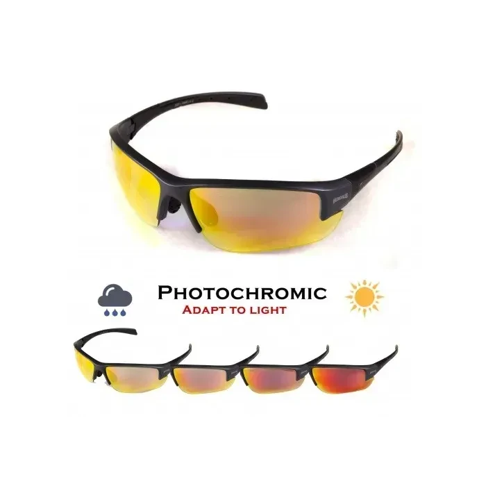 Очки защитные фотохромные Global Vision Hercules-7 Photochromic Anti-Fog, красные