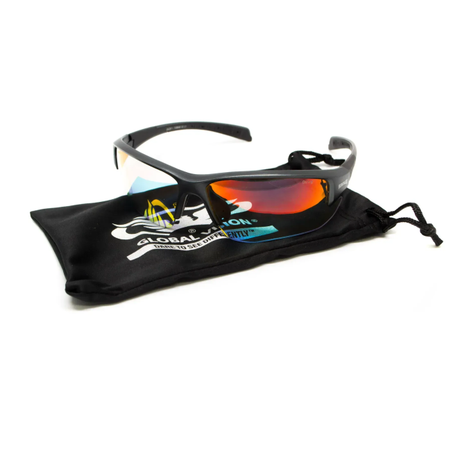 Окуляри захисні фотохромні Global Vision Hercules-7 Photochromic Anti-Fog, червоні