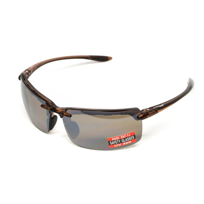 Очки защитные Global Vision Wheelin Crystal Brown, коричневые