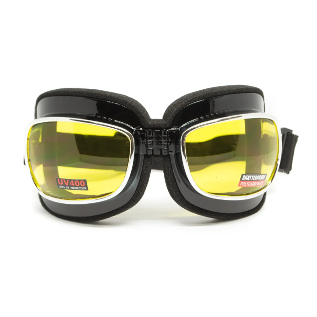 Окуляри захисні з ущільнювачем Global Vision Retro Joe, жовті
