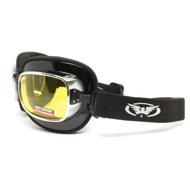 Окуляри захисні з ущільнювачем Global Vision Retro Joe, жовті